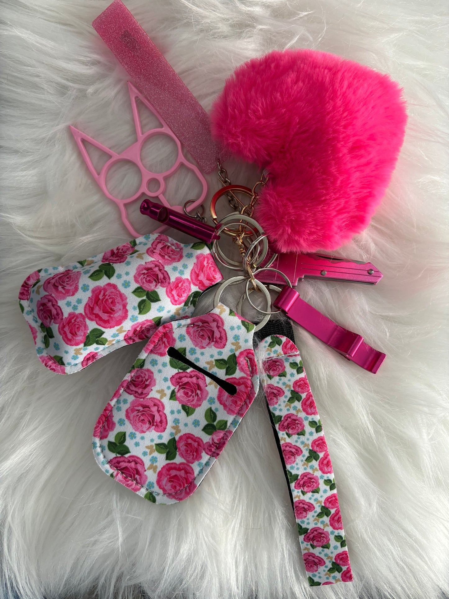 Roses Safety Keychain